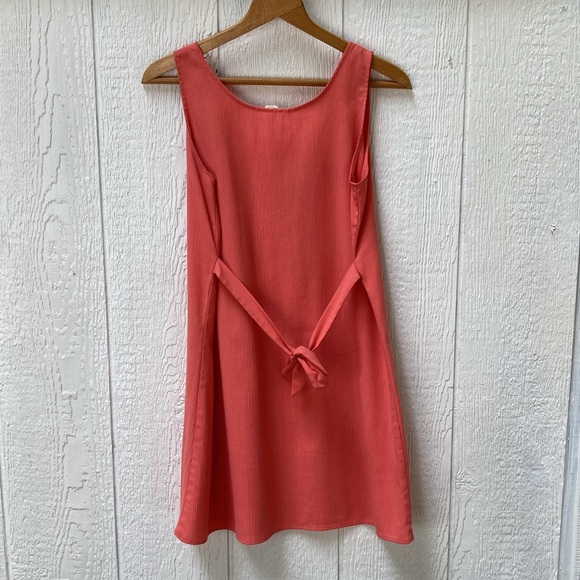 Coral Pink Mini dress - Picture 2 of 4